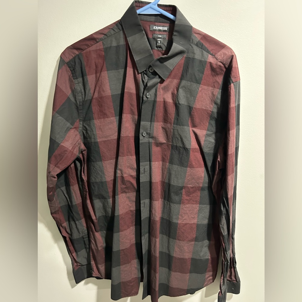 Express slim fit dress shirt size Large